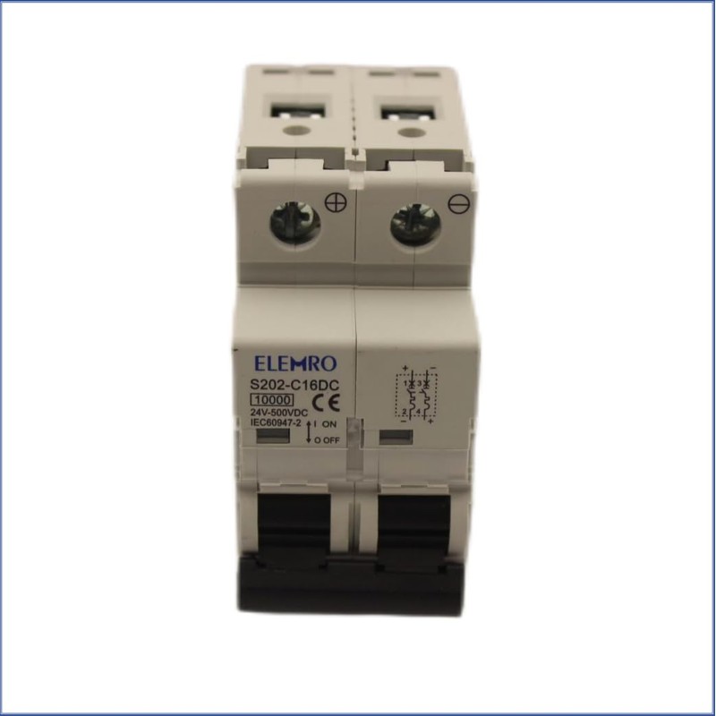 ELEMRO DC MCB, Miniature Circuit Breaker, Breaking Capacity of 10KA,