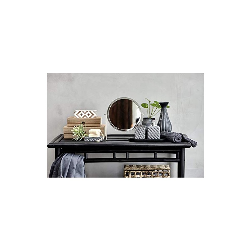 Lene Bjerre Portia Soap Dish Grey Silver Ceramic Zinc Alloy