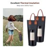 Single Bottle Wine Tote Bag Portable Felt Insulated Padded Thermal
