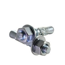 (10pcs) 7/8"-9x10 Commercial Wedge Anchors Zinc CR+3 (inch), Size: 7/8"-9, Length: 10"