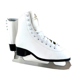 American Athletic Shoe Women's Tricot Lined Ice Skates, White, 10 (52210)
