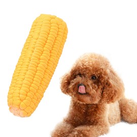 1Pc Yellow Pet Dog Puppy Latex Corn Shape Squeaky Bite-Resistant Interactive Play Chew Toy Pet Supplies Dog Toy Corn, Dog Toys Aggressive Chewers for Small/Medium/Large Dog, Dog Squeak Toys