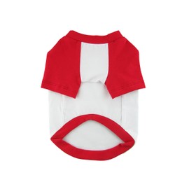 Zazzy Pets Contrasting Raglan Sleeves 95 Cotton/5 Spandex Jersey Dog Tee, Dog Clothing, Dog Apparel, Made in USA for Small Dogs, 6 Color Options