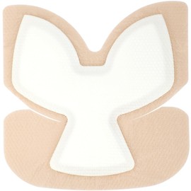 Silicone Heel Bordered Foam Dressing Waterproof Absorbent Wounds Bandages Pressure Sore Adhesive Border Protector for Cracked Heels/Ankle/Elbow Bedsore Ulcer 8"x8" Pack of 1