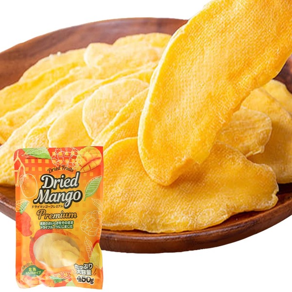 Iris Plaza Ripe Dry Mango, 15.9 oz (450 g), Large