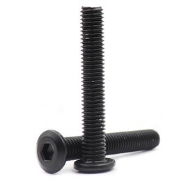 cSeao 10-Pack M8 x 65mm Black Flat Head Allen Head Joint Conecting Bolts Socket Cap Screws for Furniture Table 304 Stainless Steel