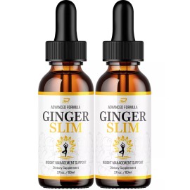 Ginger Slim (2 Pack) Ginger Slim Drops – GingerSlim Extra Strength All Natural Organic