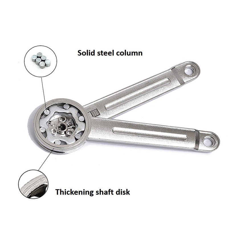 QBOSO Lid Support Hinge in Satin Nickel Folding Lid Stay