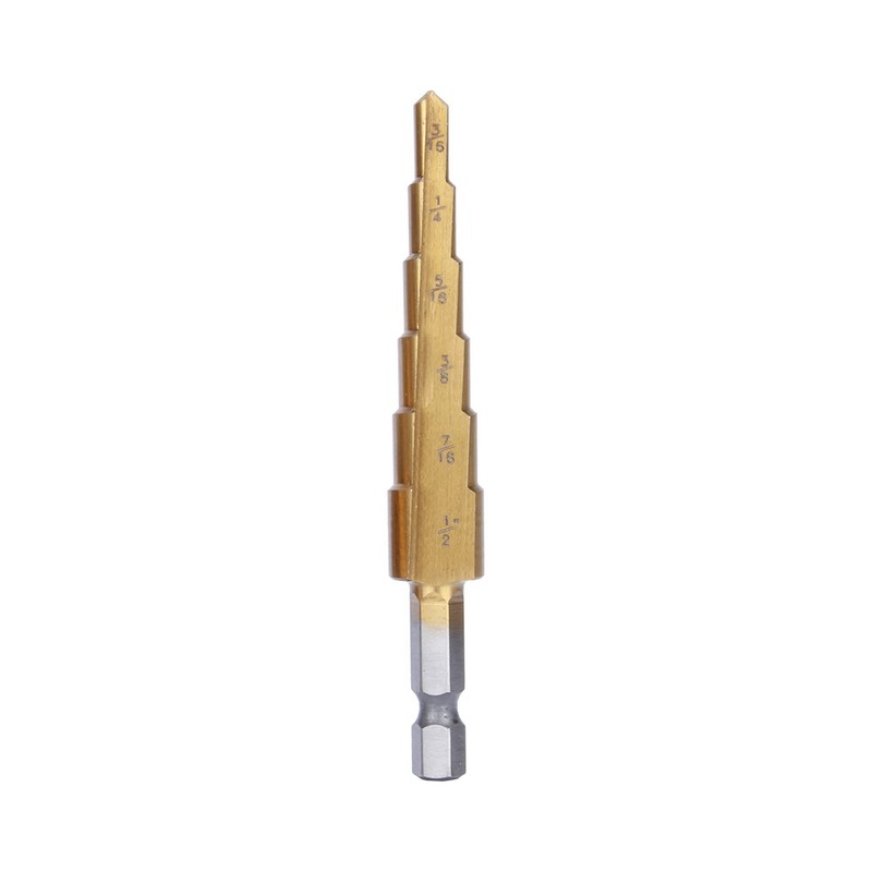3 Pcs Small HSS Step Ti Cone Drill Hole Cutter