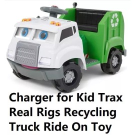 coming data 🔥power supply Battery charger for Kid Trax 6V Real Rigs recycling truck ride on