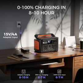 Flashfish Portable Power Station, Electric Generator 400Wh/109200mAh with Pure Sine Wave AC 400W(Surge 800W), 9 Outputs, Backup Battery Pack for Home, Camping, CPAP, Emergency Power Supply