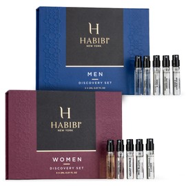 H HABIBI Men's Perfume & Women Perfume Sample Sets - Cologne for Men, Men's Cologne Sampler,10 Mini Sprays (2 mL Each), Made in USA