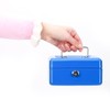 Cash Box with Money Tray, Parrency Small Money Box with