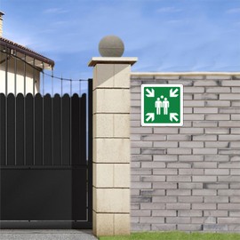 pubblimania Collecting Place 20 x 20 cm | Aluminium Metal Sign 3 mm Thick (Collecting Place)