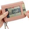 kilofly Genuine Leather Card Slot ID Holder Wallet + Keychain