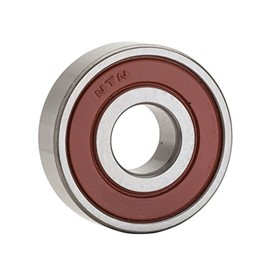 NTN Bearing 6200LU Single Row Deep Groove Radial Ball Bearing, Contact, Normal Clearance, Steel Cage, 10 mm Bore ID, 30 mm OD, 9 mm Width, Single Seal, Open One Side