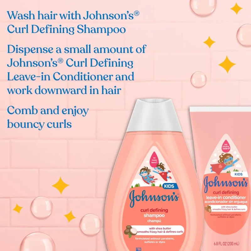 Acondicionador Sin Enjuague Johnson's Kids Curl Defining 200