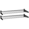 Hyloft 00652 2-Pack Heavy Duty Steel Wall Garage Shelving, 45-Inch