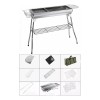 cestbella Asador Acero Inoxidable De Plegable Con Bolsa Almacenamiento