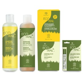 Laboratoires Druide Ecotrail Eucalyptus Outdoor Soap – 2-in-1 Multi-purpose Cleaner, All Natural Bar Soap For Women, Palm-Free & Vegan – 105 g (3.7 oz) Eucalyptus