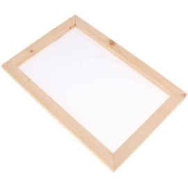 ANCLLO Ancient Paper Making Method Wooden Paper Making Crafting Papermaking Mould Frame Screen for DIY Handcrafts Supplies 19x25cm