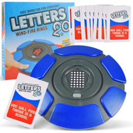 Funmo Words Storm Game, Letters Game Letter Pressing Game Fast Family Board Game Fun and Strategy Interactive Toy Educational Games, Family Game 2-8 People (A)