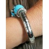 Marysol Turquoise & Silver Tone Stretch Bracelet NWT Mary Sol