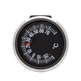 Evertrust NO810SV Wrist Compass, Metallic Thermometer, Oil Type, Waterproof, 322.8 ft (100 m), Thermometer, Marine Sports, Diving, Made in Japan, Silver