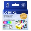 LC401XL LC401 MFC-J1010DW High Yield Ink Cartridges (4-Pack,BK/C/M/Y)