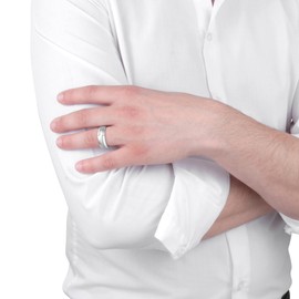 Sector No Limits Bague pour Homme, Collection Row, en acier - SACX10, Stainless Steel, Steel