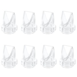 8pcs Duckbill Valves Compatible with eufy E10/S1/S1 Pro, Lansinoh Discreet Duo/NCVI S32/Nuliie S32/NICEGREEN Life S32/Zooawa S32 / MomMed S21/S18 Breast Pump Replacement Parts, S32/S21/S18 Valve