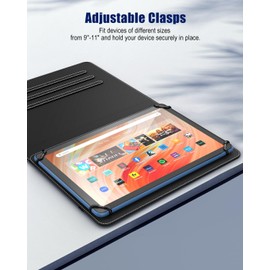 TiMOVO Universal Case for 9-11 Inch Tablet, 360 Degree Rotating Stand Protective Cover with Pen Pocket for 9 10 10.1 Inch Android Touchscreen Tablet, Black