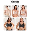 Gailife Jelly Front Closure Bras for Women Wireless No Underwire