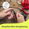 Gblckadof Wire Straightener 1 Set 3 Rollers White