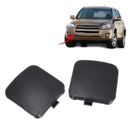 Pack of 2 Front Bumper Driver and Passenger Side Tow Hook Eye Cover Cap 2 PCS Front Left & Right Replacement for 2006 2007 RAV4 53286-42931 53285-42930