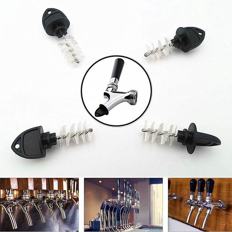 8 Pieces Draft Beer Faucet Cap & Plug Brush -