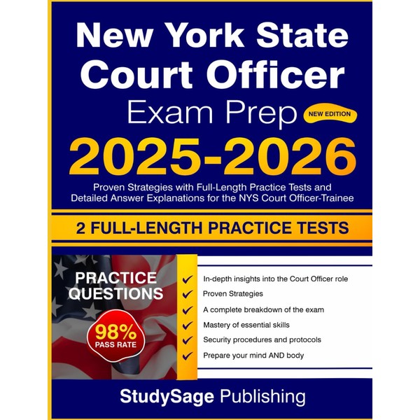 New York State Court Officer Exam Prep 2025-2026: Proven Strategies