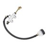 Qiilu Motorcycle Rear Foot Brake Pump Hydraulic Master Cylinder Aluminum