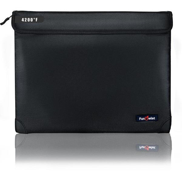 FunOwlet Fireproof Waterproof Money Document Bag - with 4200°F Heat
