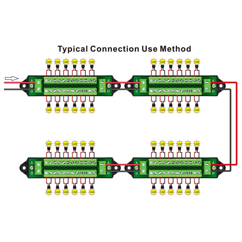 16Amp AC/DC 48V 2x12 Position Terminal Block Distribution Module. OONO