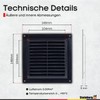 Steinberg14 White Ventilation Grille 150 x 150 mm - Plastic