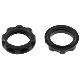 E-outstanding E12 Light Socket Ring 4PCS 3/4 Inch I.D Black Phenolic Rings for Threaded Candelabra Base E12 Sockets Small Night Light OD 28MM ID 19MM