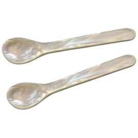 Eierlöffel Perlmutt rund L 11 cm