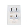 RiteAV - 3 Port HDMI 1 Port Cat6 Ethernet White
