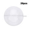 Bola de plástico transparente rellenable, 20 bolas de acrílico transparente,