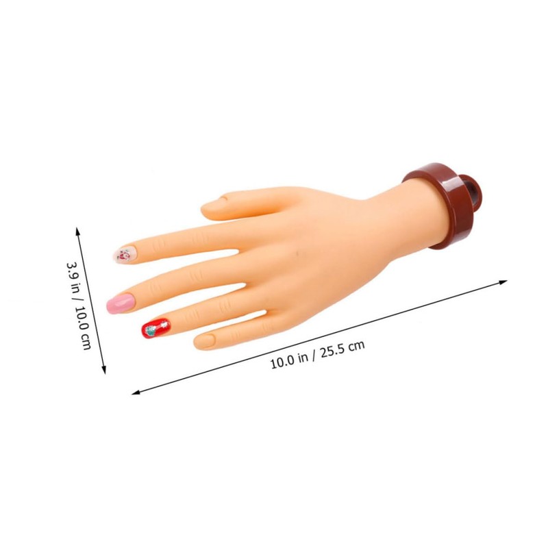 Mikinona Professional Nail Art Model Sturdy Manicure Training Hand Builder