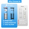 Toilet Paper Holder Stand with Shelf, Free Standing Toilet Tissue