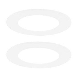 M METERXITY 2-Pack Goof Rings for 3 Inch Recessed Lights, 3" ID 4.7" OD Durable Plastic Trim Ring Flush Mount White Can Light Trim Ring Cover for Ceiling Can Downlights