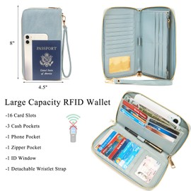 Idesort Small Backpack Purse for Women Girls Cute Backpacks Purse set with Wallet Convertible Shoulder bag LightBlue