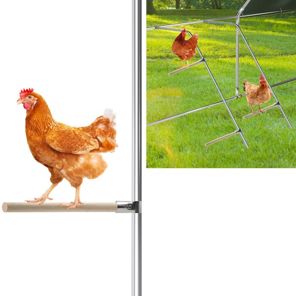 4 PCS Chicken Perches for Diameter 25mm Steel Pipe, Chicken